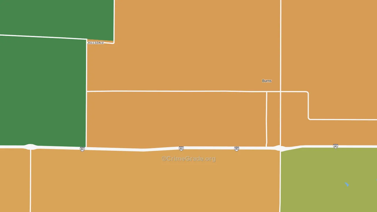 82053, WY Map of Theft Rates