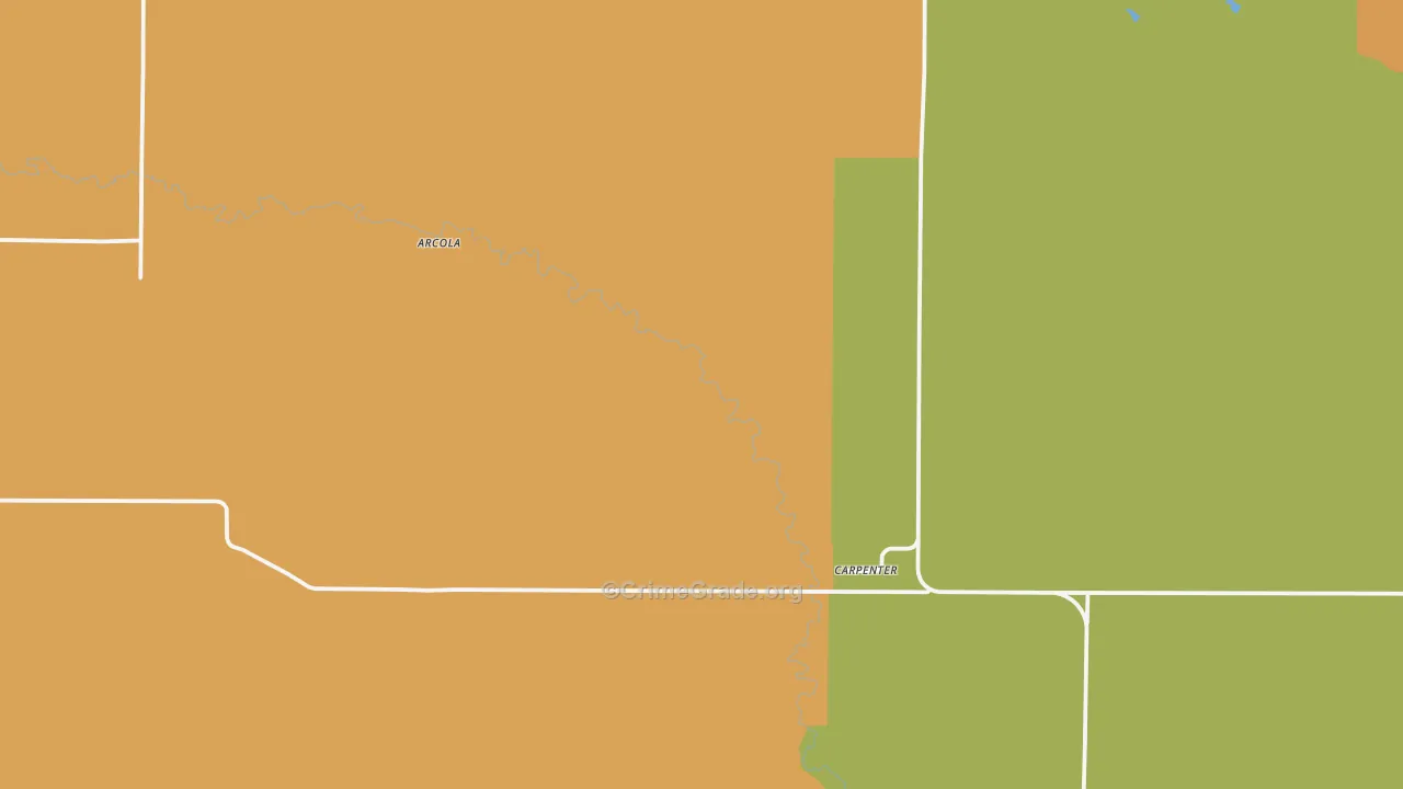 82054, WY Map of Theft Rates
