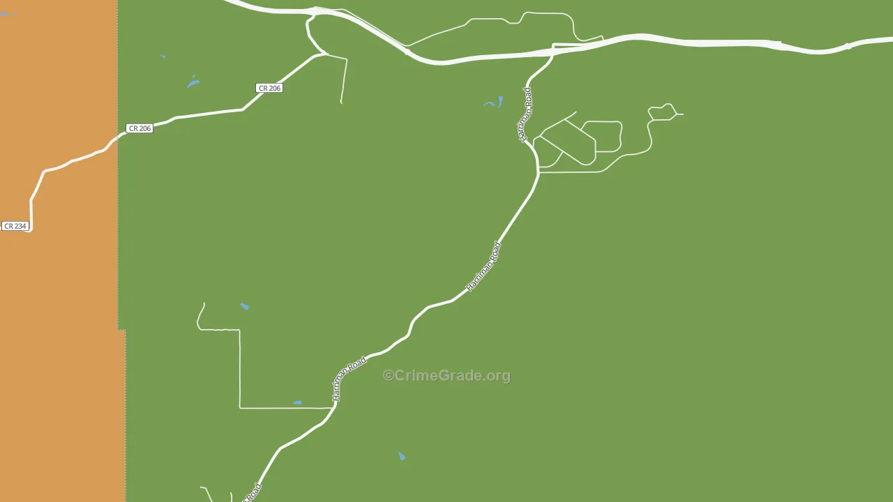82059, WY Map of Theft Rates