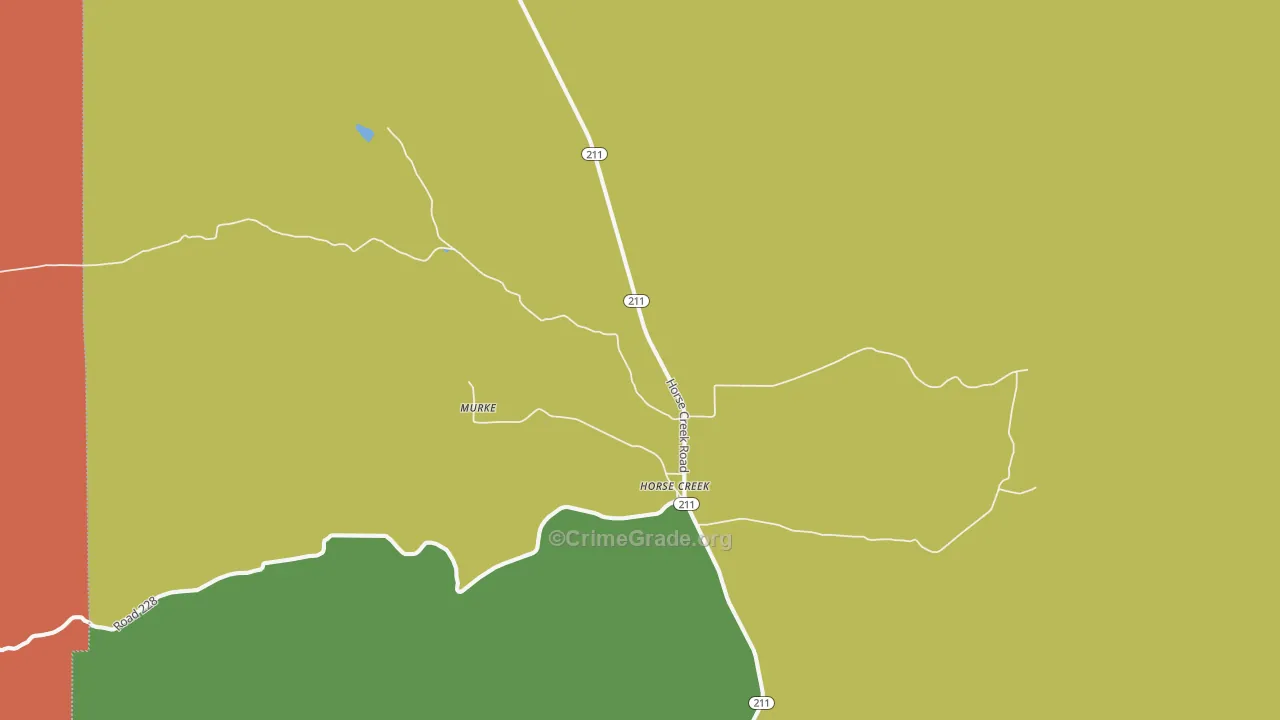82061, WY Map of Theft Rates