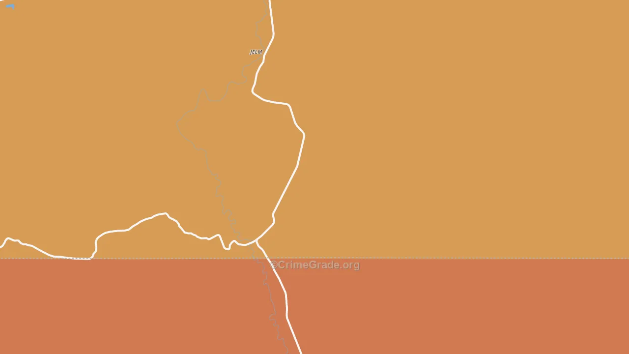 82063, WY Map of Theft Rates