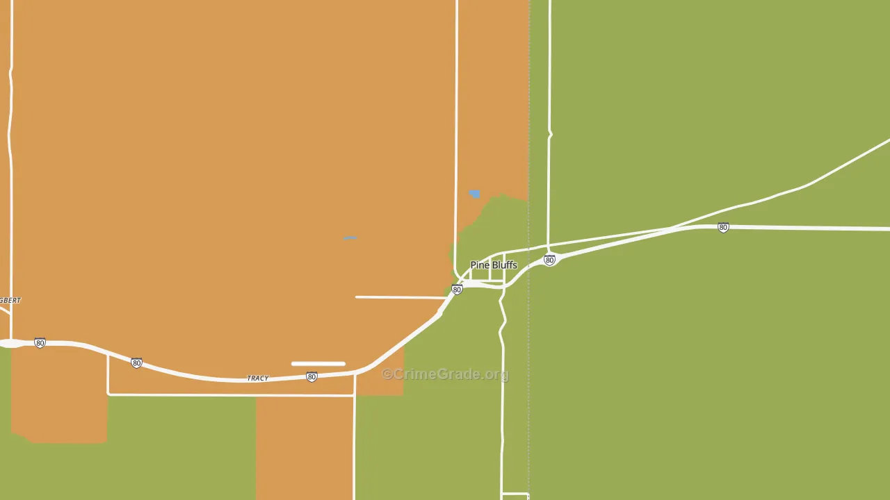 82082, WY Map of Theft Rates