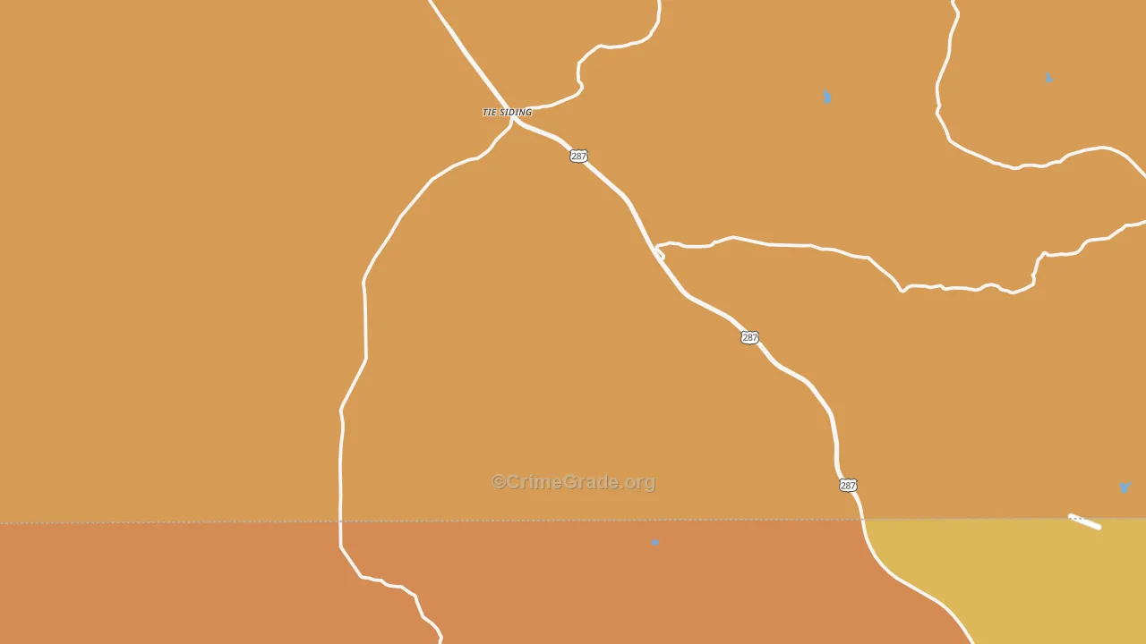 82084, WY Map of Theft Rates