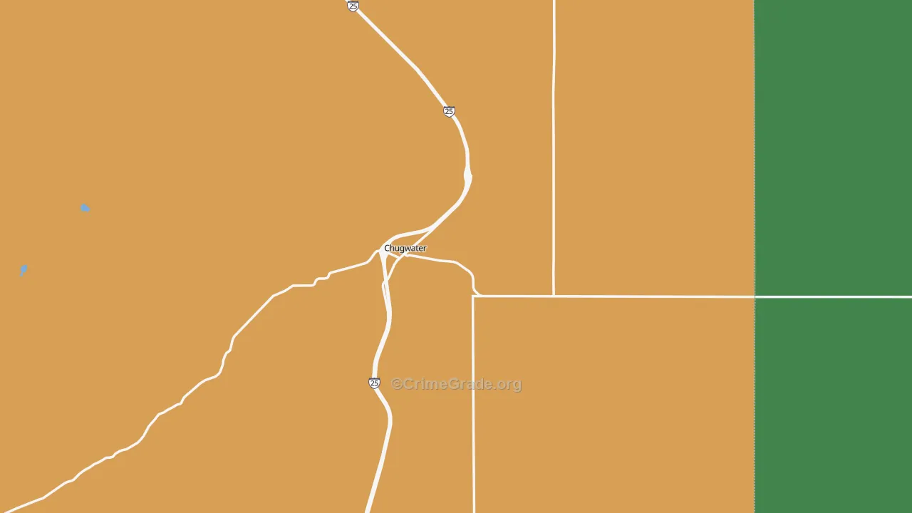 82210, WY Map of Theft Rates