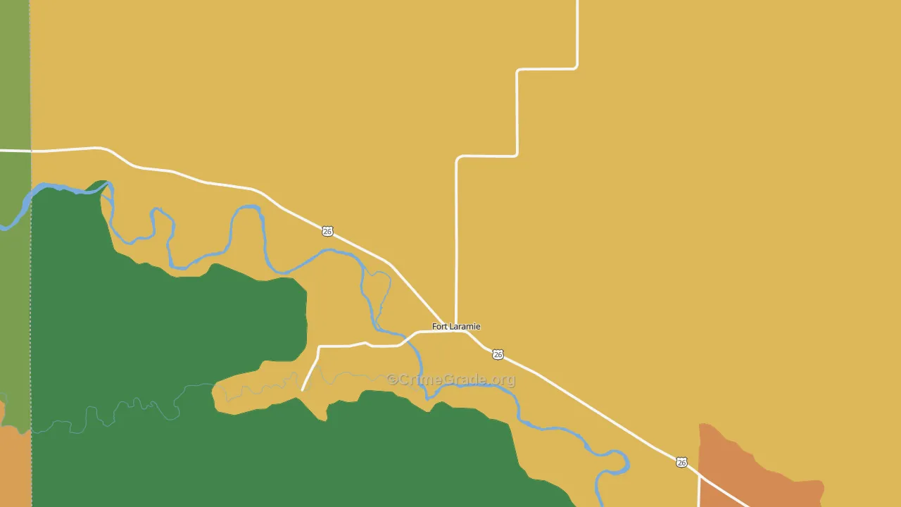 82212, WY Map of Theft Rates