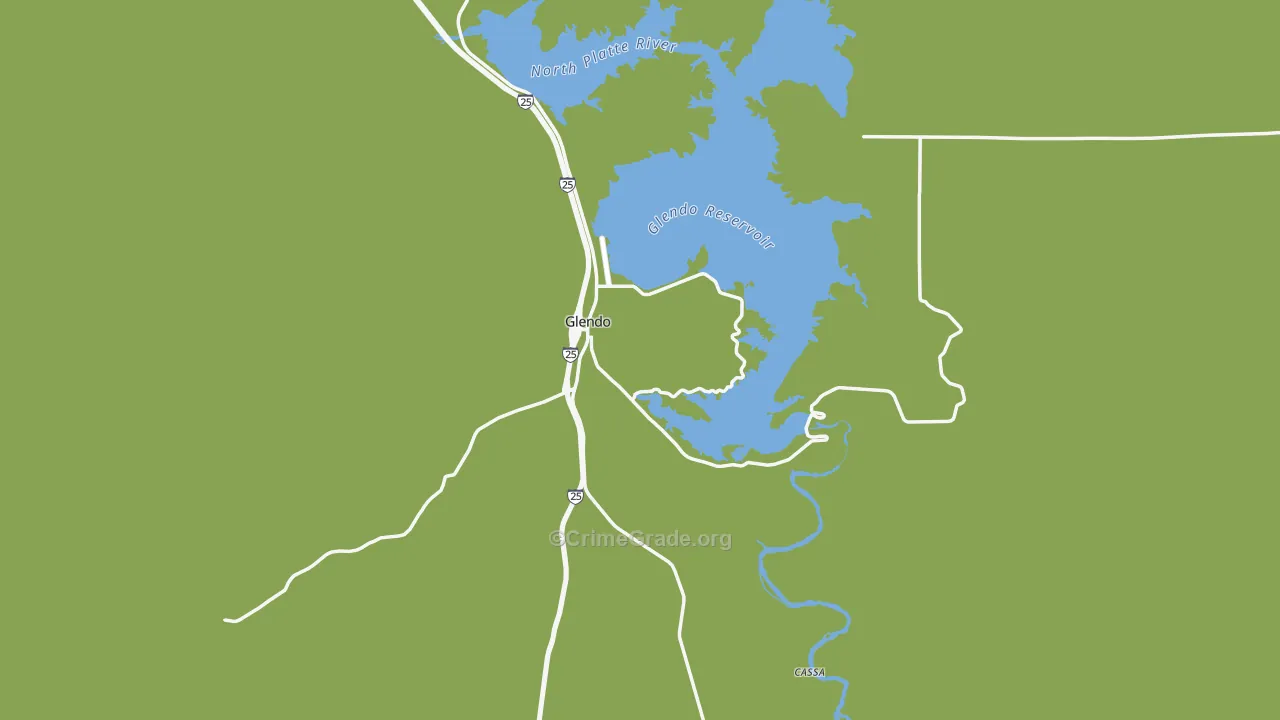82213, WY Map of Theft Rates