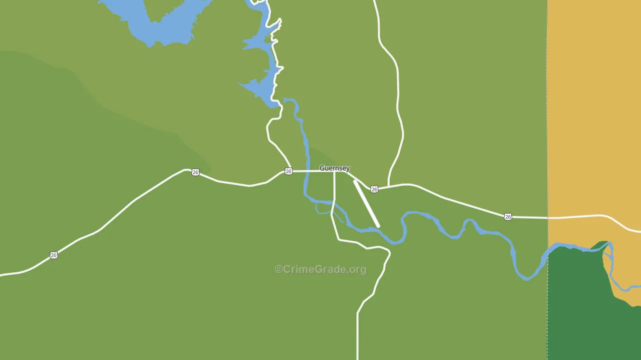 82214, WY Map of Theft Rates