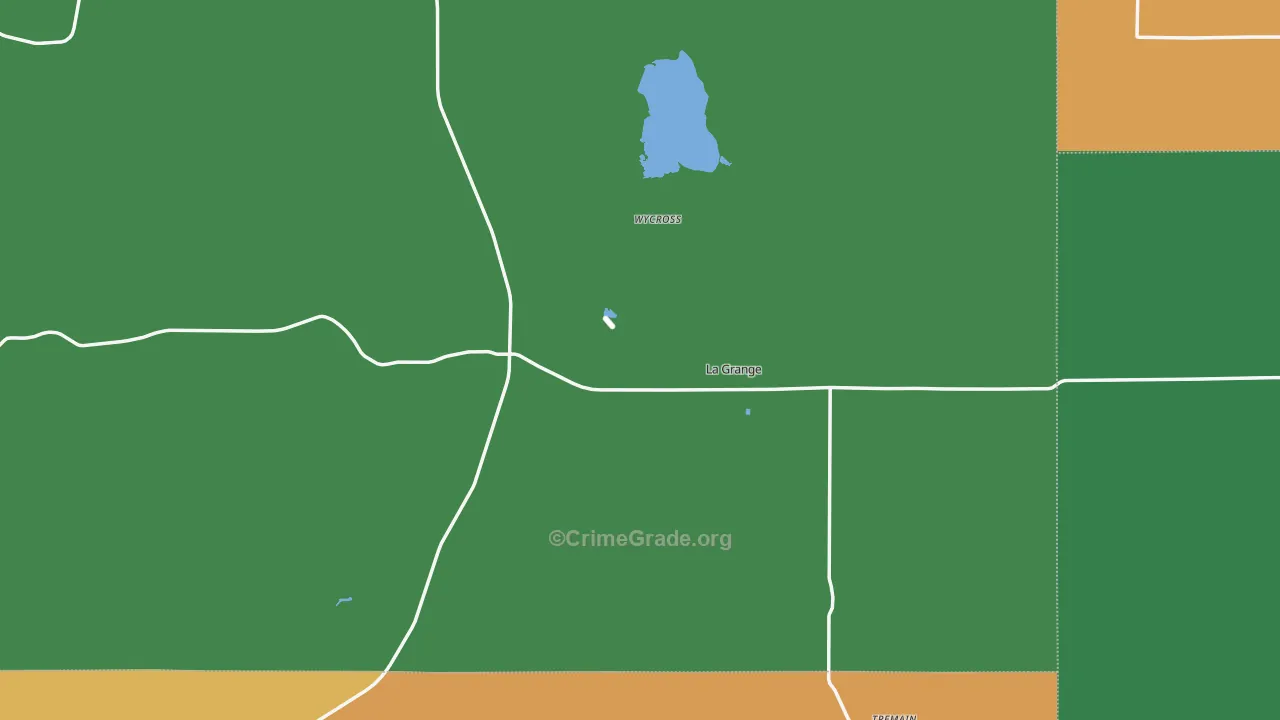 82221, WY Map of Theft Rates