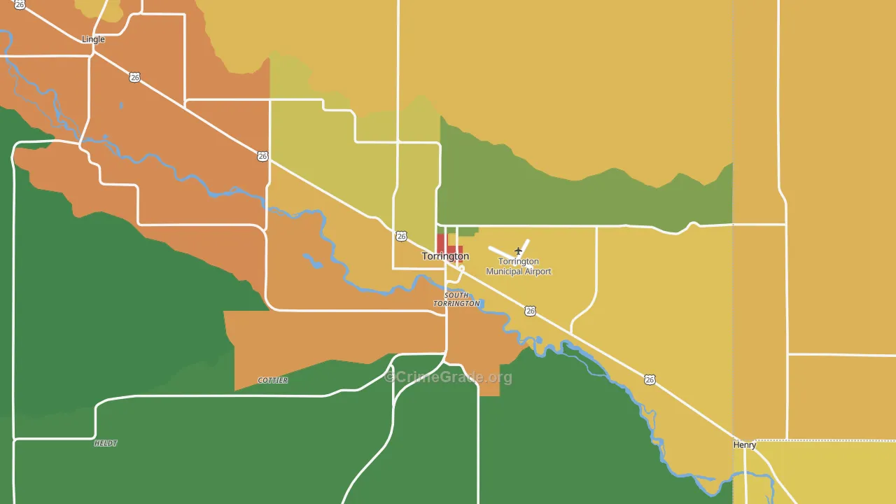 82240, WY Map of Theft Rates