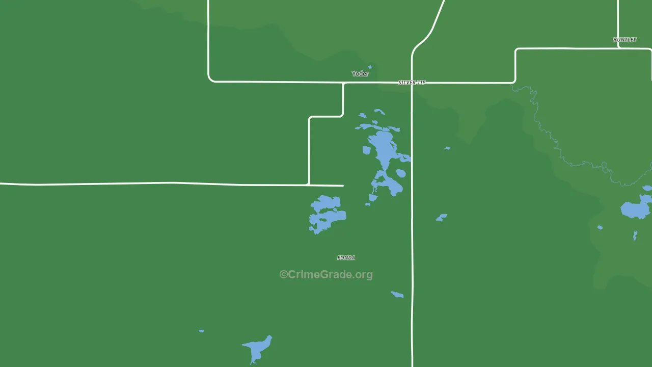 82244, WY Map of Theft Rates