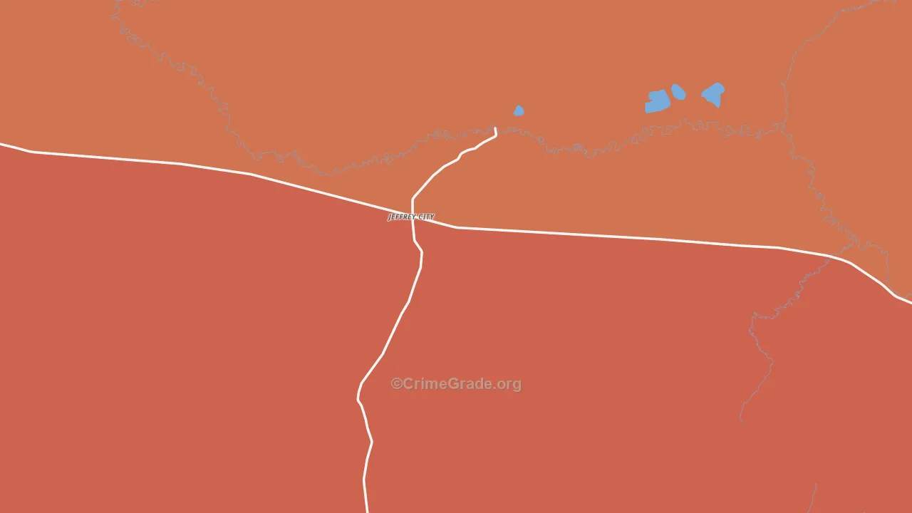 82310, WY Map of Theft Rates