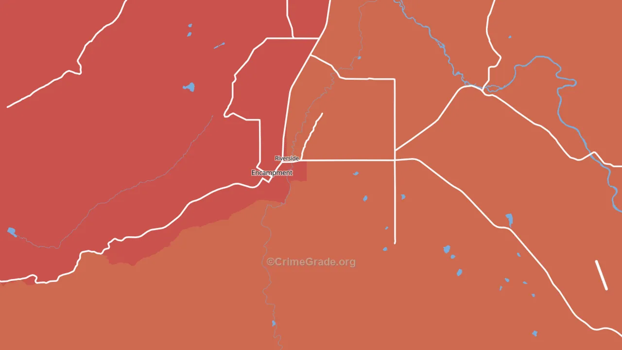 82325, WY Map of Theft Rates