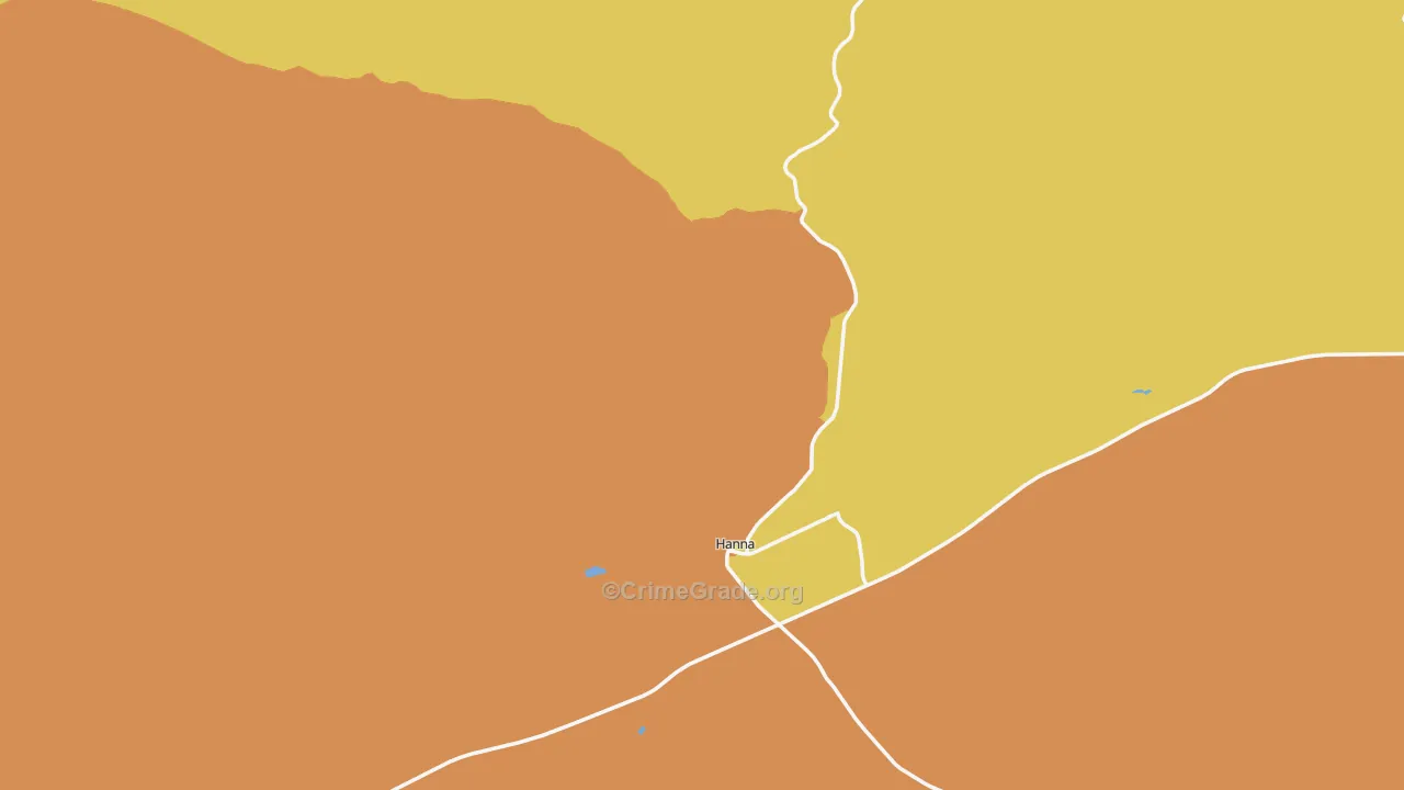 82327, WY Map of Theft Rates