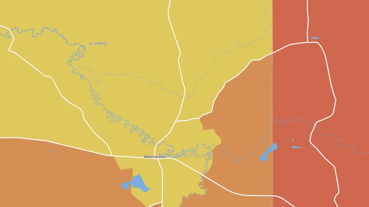 82329, WY Map of Theft Rates