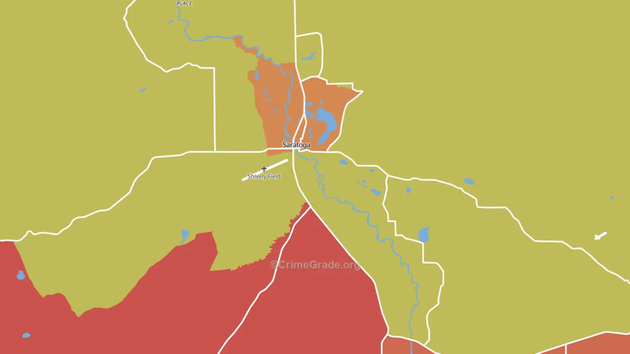 82331, WY Map of Theft Rates