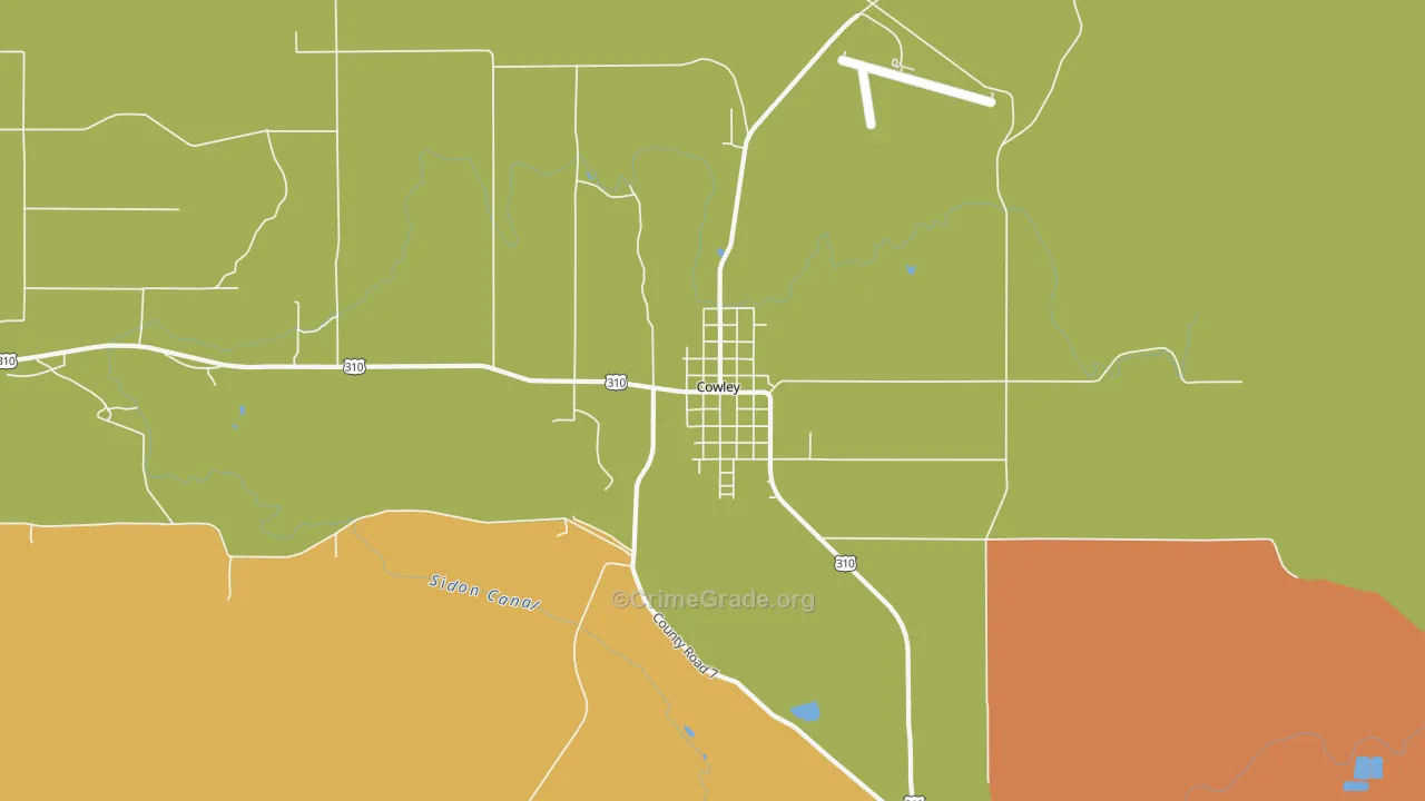 82420, WY Map of Theft Rates