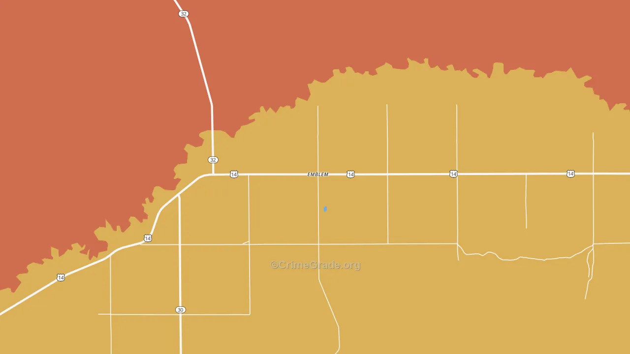 82422, WY Map of Theft Rates