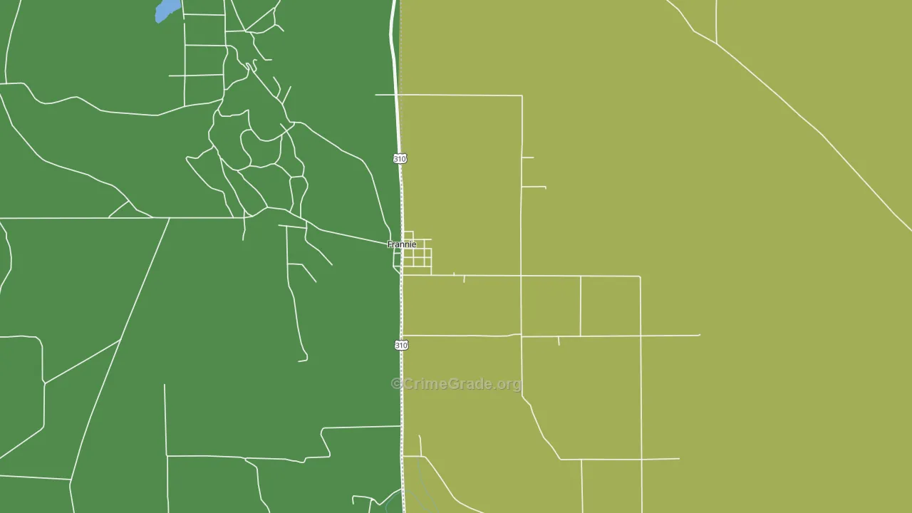 82423, WY Map of Theft Rates