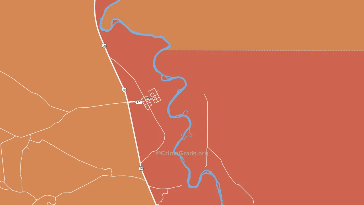 82430, WY Map of Theft Rates