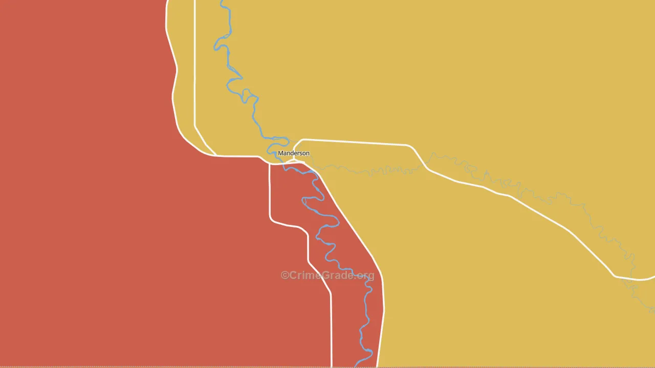 82432, WY Map of Theft Rates