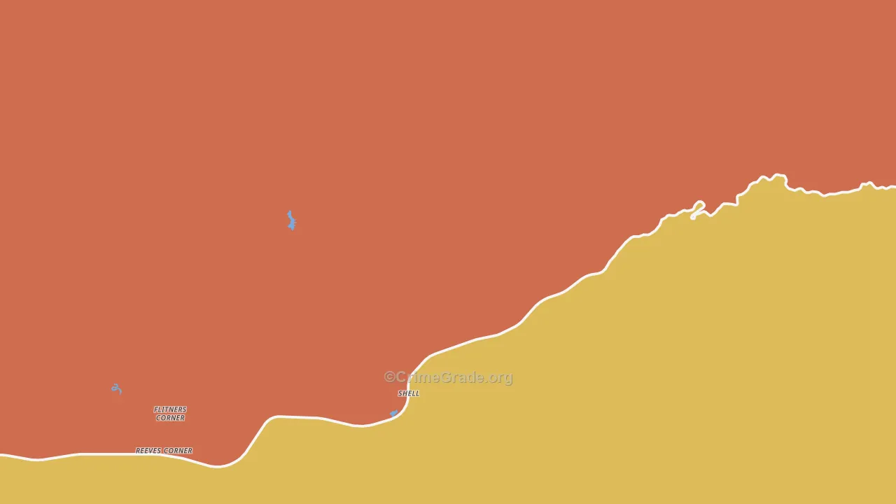 82441, WY Map of Theft Rates