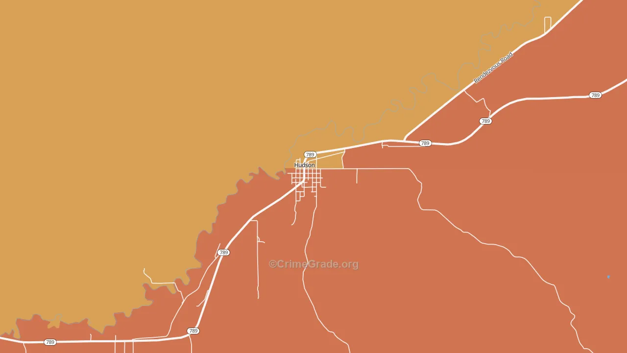 82515, WY Map of Theft Rates