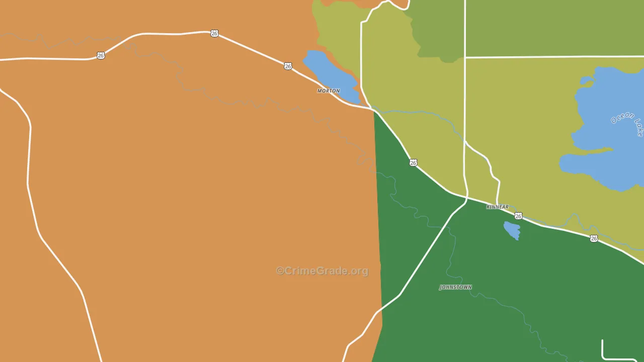 82516, WY Map of Theft Rates