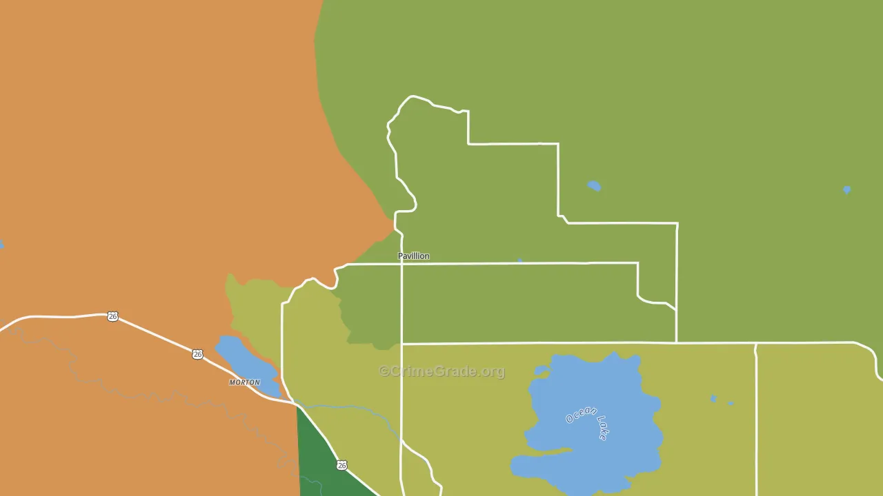 82523, WY Map of Theft Rates