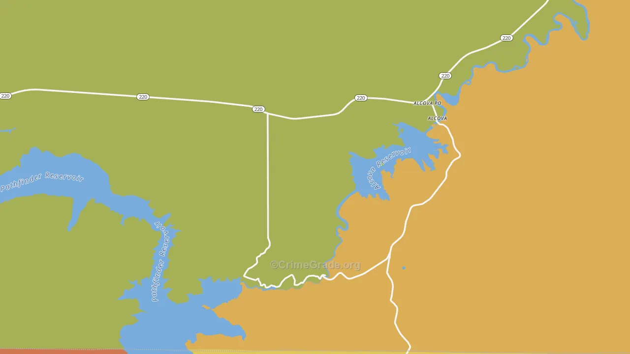 82620, WY Map of Theft Rates
