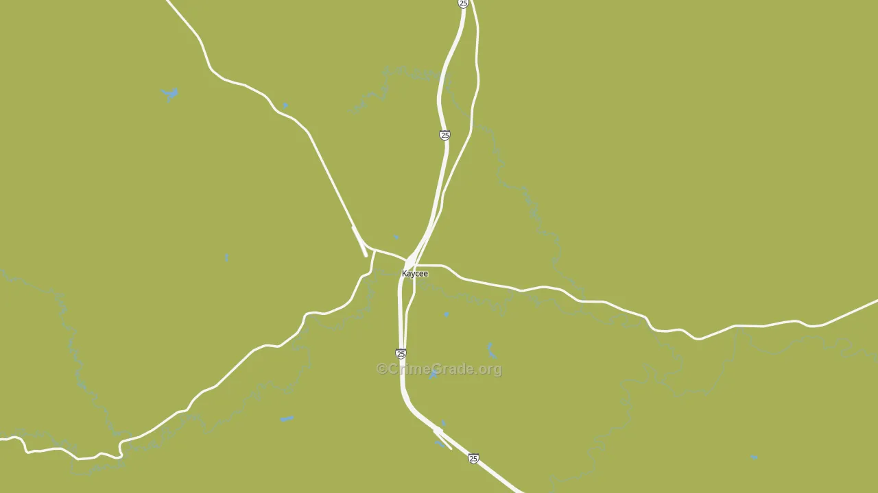 82639, WY Map of Theft Rates