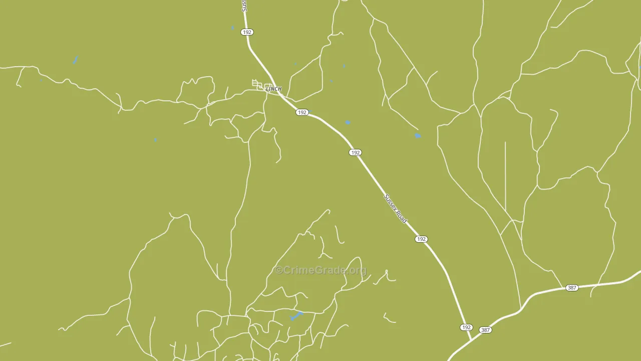 82640, WY Map of Theft Rates