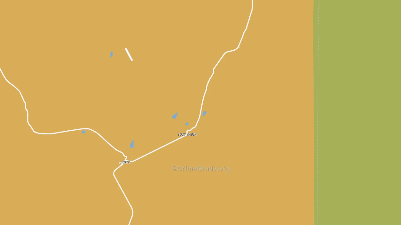 82642, WY Map of Theft Rates