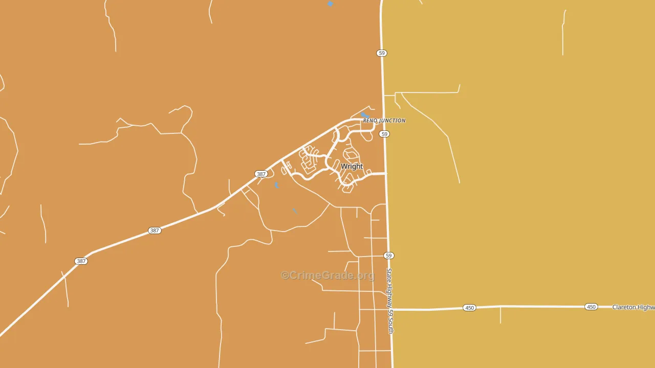 82732, WY Map of Theft Rates