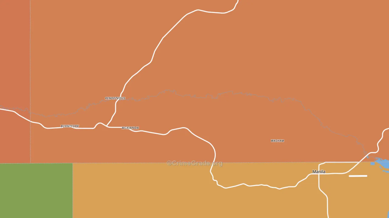 82938, WY Map of Theft Rates