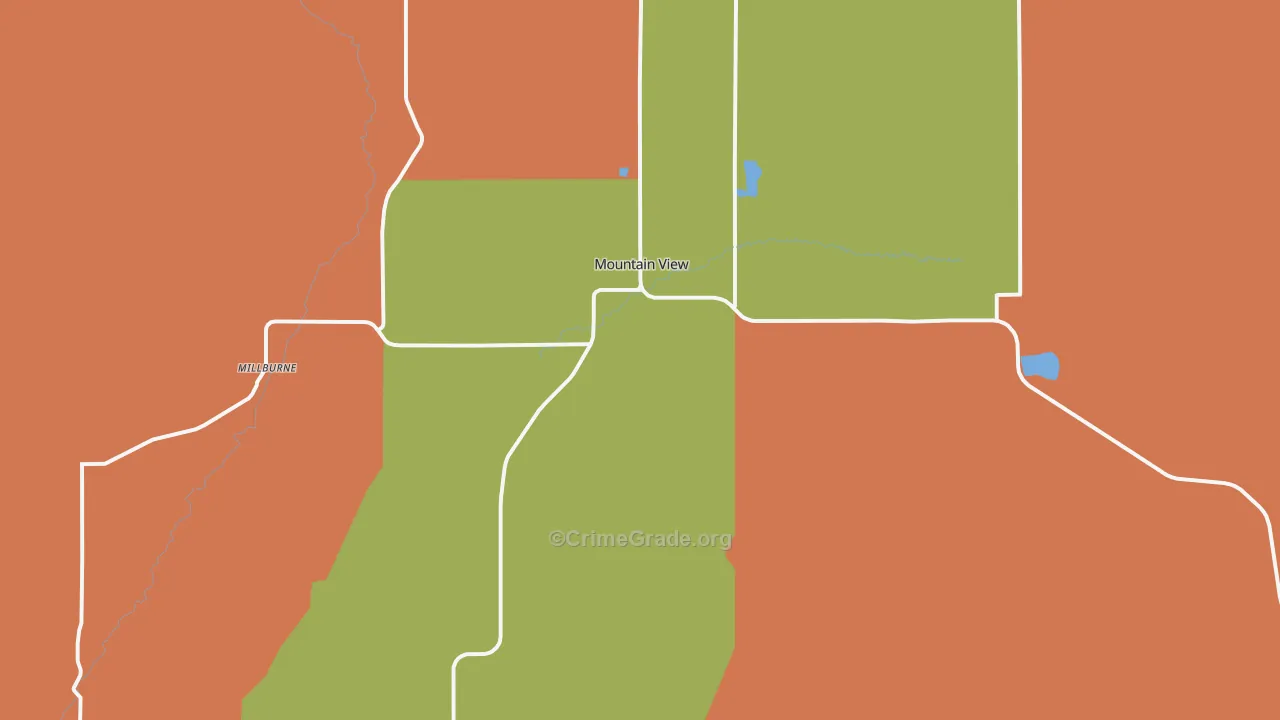 82939, WY Map of Theft Rates