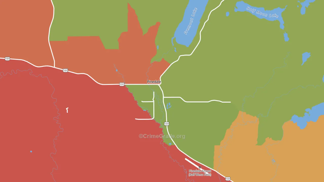 82941, WY Map of Theft Rates