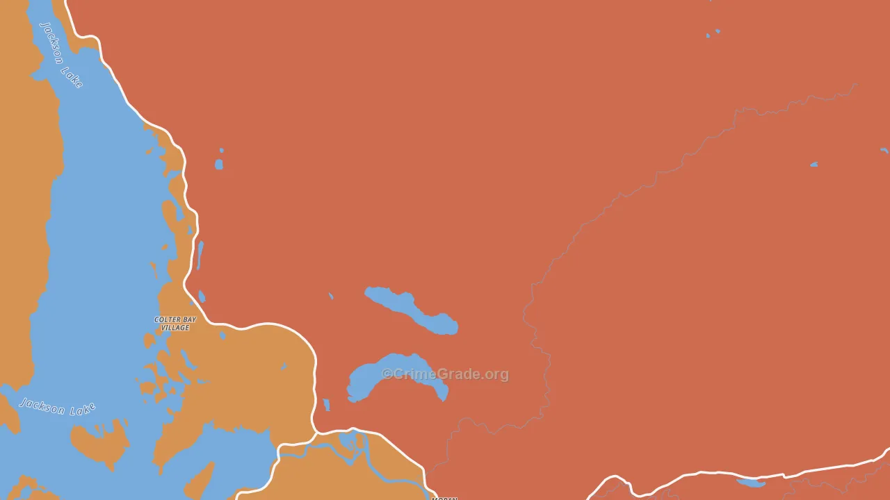 83013, WY Map of Theft Rates