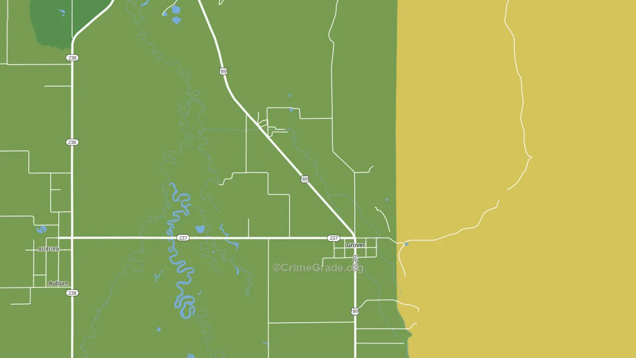 83122, WY Map of Theft Rates