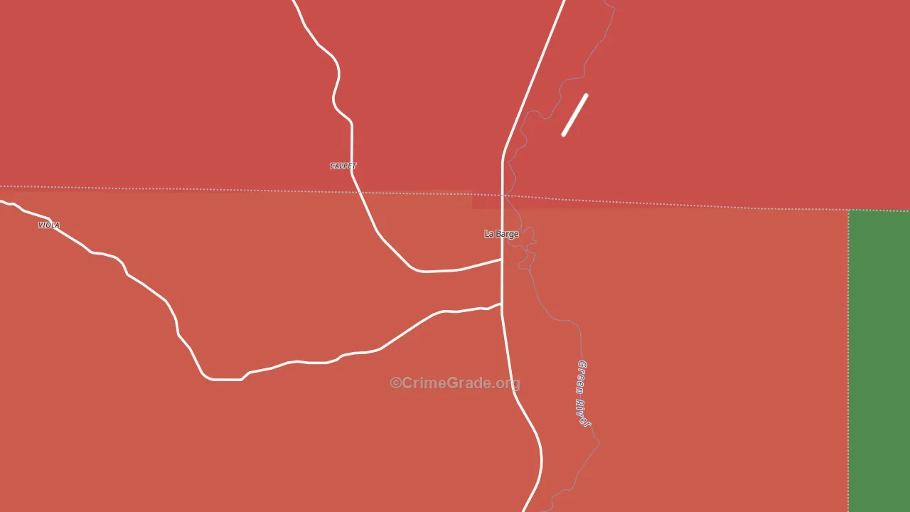 83123, WY Map of Theft Rates