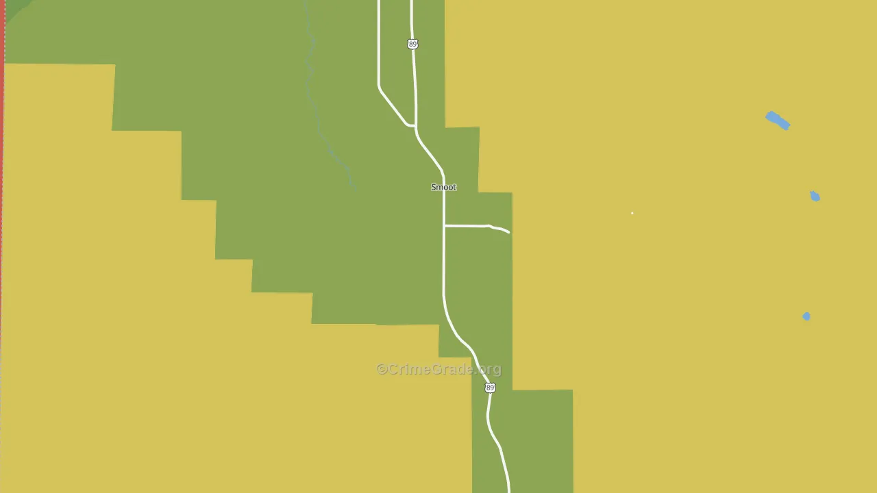 83126, WY Map of Theft Rates