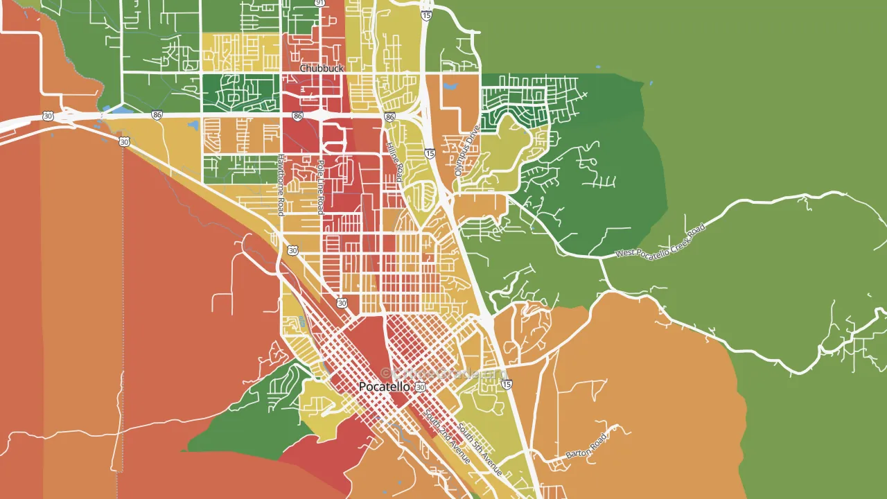 83201, ID Map of Theft Rates