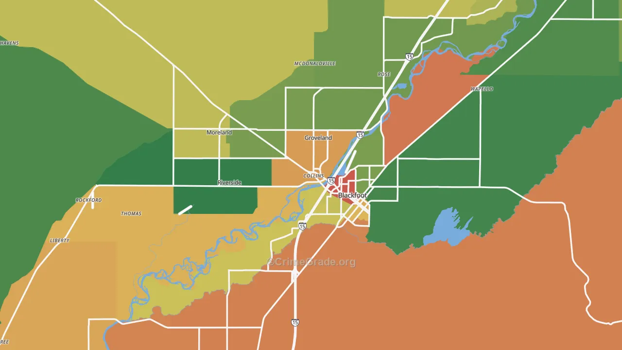83221, ID Map of Theft Rates