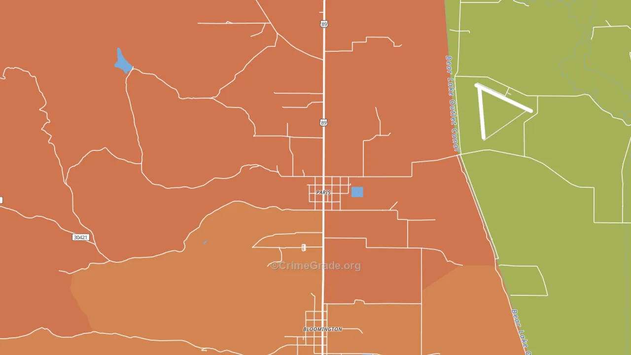 83261, ID Map of Theft Rates