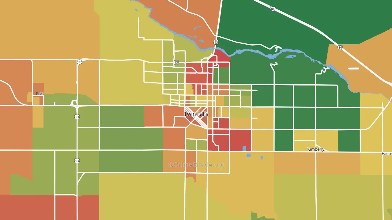 83301, ID Map of Theft Rates