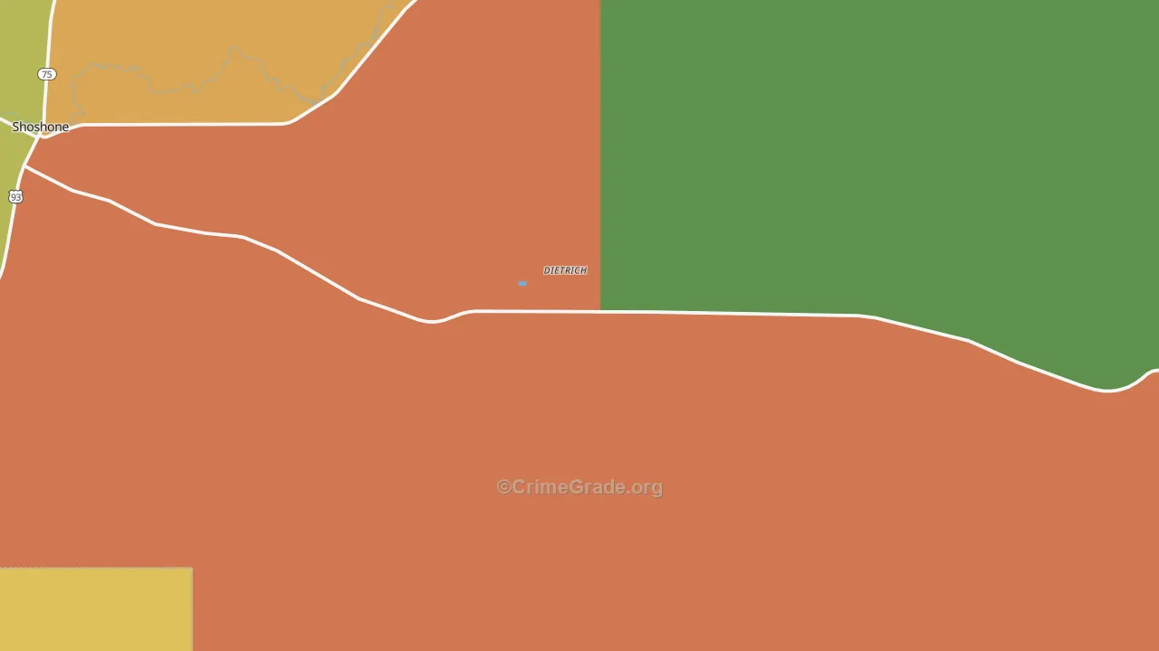 83324, ID Map of Theft Rates