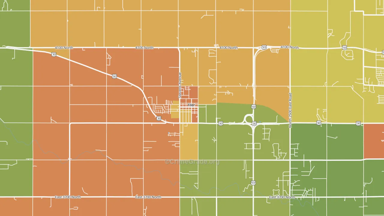 83328, ID Map of Theft Rates