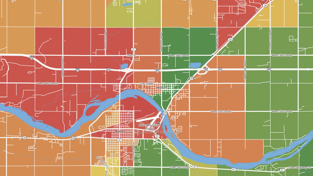 83336, ID Map of Theft Rates