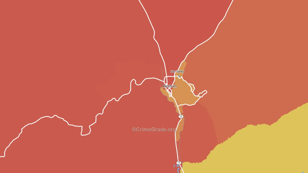 83340, ID Map of Theft Rates