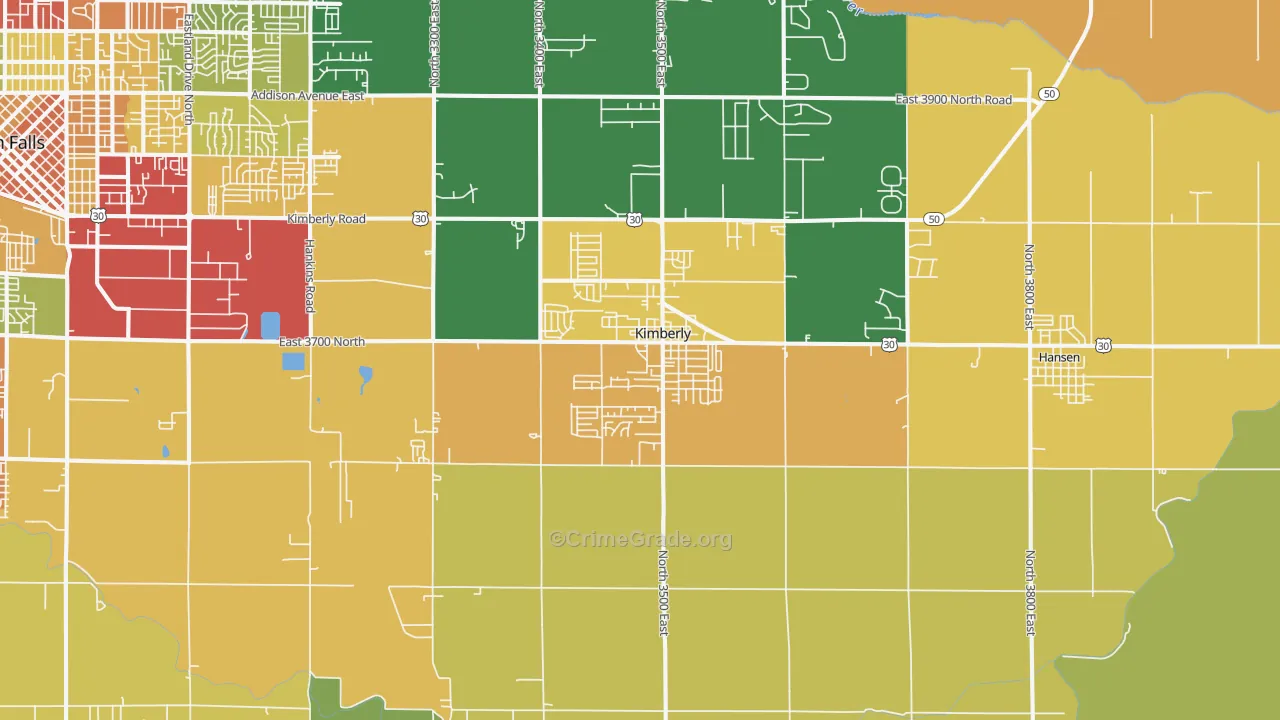 83341, ID Map of Theft Rates