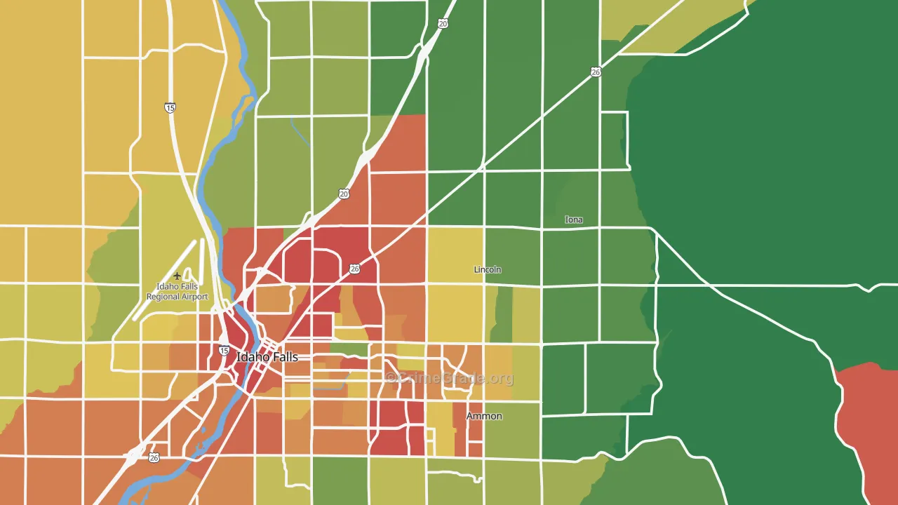 83401, ID Map of Theft Rates